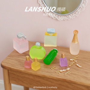 Accesorios de Resina para Cosméticos en Miniatura Lanshuo, Joyería DIY para Decoración de Casas de Muñecas, Unisex, 8-13 Años - Product Image 3