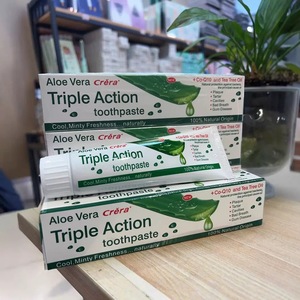 <span class=keywords><strong>Dentifrice</strong></span> <span class=keywords><strong>triple</strong></span> <span class=keywords><strong>action</strong></span> à l'aloe vera Crera - Product Image 1
