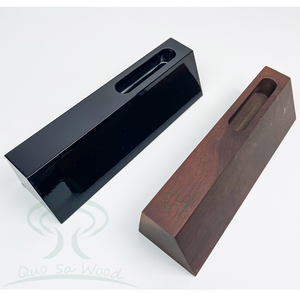 Porte-cartes de visite en bois personnalisé de haute qualité, plaque nominative en bois pour bureau - Product Image 5