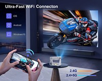 Projecteur tactile Anxin A5 Pro, nouveau design, haut-parleur intégré, WiFi 5G intelligent pour le home cinéma et le divertissement