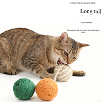 Jouets de luxe pour chats en laine naturelle, petites balles remplies de catnip, en sac OPP, écologiques, pour interaction dentaire, utilisation intérieure et extérieure, jouet très demandé