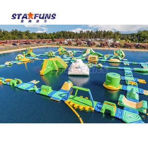 Parque acuático inflable comercial al aire libre para adultos combinación Aqua móvil inflable flotante carrera de obstáculos Parque - Product Image 1