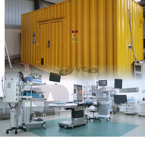 Unité d'hôpital mobile en conteneur, design rectangulaire moderne, pour utilisation médicale d'urgence en extérieur - Product Image 3