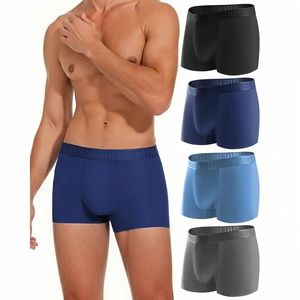 <span class=keywords><strong>Boxer</strong></span> en coton soyeux doux, anti-humidité, sans étiquette, avec ceinture élastique, pour occasions formelles, pour hommes (images de sous-vêtements féminins) - Product Image 4