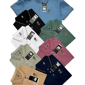 Camisa de Manga Larga para Hombre, Modelo DZP003, Tallas Grandes 48-56, de Algodón de Secado Rápido, con Bolsillo, Diseño a Rayas, Precio: 3.05 Dólares - Product Image 1