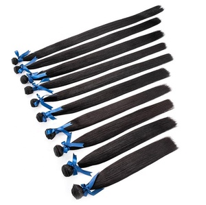 Extensiones de Cabello Liso Ondulado Súper Largo de 18-36 Pulgadas, Grado 8A, No <span class=keywords><strong>Remy</strong></span>, 100g, Color Negro Natural, Paquetes de Cabello Brasileño Baratos - Product Image 3