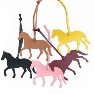 Horse Keychain PU Leather Bag Charm Horse Shape Pendant Cute Keychain Ornament Cute Pony Pendant Accessories Hanging Decoration - Product Image 1
