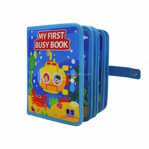 Libro Sensorial de Fieltro Montessori con Diseño de Mundo Submarino, Libro de Actividades de Tela Suave para Niños Pequeños, Tablero de Actividades de Fieltro para Habilidades Básicas - Product Image 3