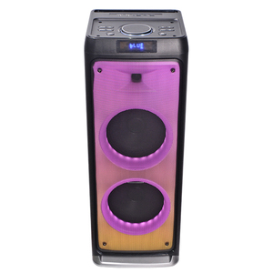 Reproductor de música inalámbrico para Karaoke, dispositivo de audio con función TWS Dual, 8 pulgadas, portátil, multifunción, BT, con efecto de fuego, altavoz de madera - Product Image 1