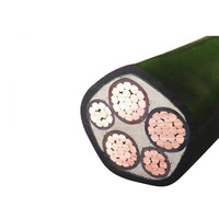 Câble d'alimentation électrique souterrain blindé à 4 conducteurs, isolation XLPE, conducteur en cuivre nu, 3,6 kV/6 kV/15 kV, dimensions 25 mm, 35 mm, 50 mm