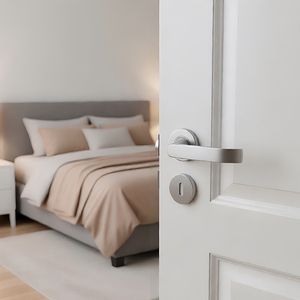 <span class=keywords><strong>Poignée</strong></span> de porte en acier inoxydable brossé pour entrée de villa - Design moderne, installation facile, durable - Product Image 4