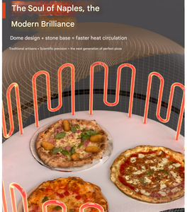 Four à pizza italien de comptoir et petit four à pizza italien, solutions gain de place pour les pizzerias ayant un espace de cuisine limité - Product Image 2