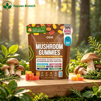 Gummies en gros de champignons Reishi, Crinière de lion et Cordyceps à marque privée pour la défense immunitaire