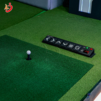 Simulador interactivo de golf para interiores Proyección de pantalla inteligente Deportes y entretenimiento