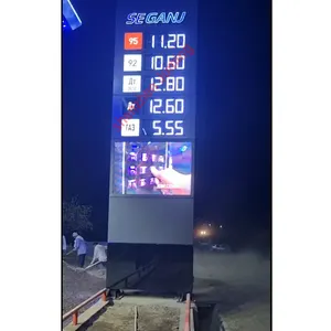 Bensin Digit Luar Ruangan untuk Papan Display Harga Gas Digital Stasiun Led Tanda Harga Gas