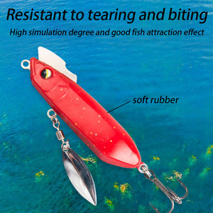Señuelo de pesca Exybozh tipo lápiz de 75 mm y 20 g, de hundimiento lento, biónico y suave, para la pesca de lubina. - Product Image 3