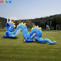 Dragon gonflable géant publicitaire Mascottes gonflables de dragon chinois adaptées aux décorations et activités de vacances