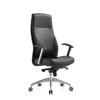 Foshan blanc ergonomique exécutif chaise de bureau à dossier haut conception élégante ordinateur pivotant chaise en cuir Pu pour le bureau