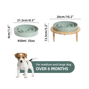 Mangkuk anjing keramik naik lambat Pot anjing ditinggikan Pot anjing antiselip dudukan tinggi pengumpan hewan peliharaan untuk piring anjing besar sedang diskon besar pemasok <span class=keywords><strong>Ebay</strong></span> - Product Image 2