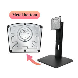 ที่ใส่จอภาพสีดำแบบพรีเมี่ยมใหม่ที่ยึดหน้าจออะลูมิเนียมอัลลอยปรับความสูงได้ปรับความเอียงได้ฟังก์ชันหมุน <span class=keywords><strong>VESA</strong></span> - Product Image 3