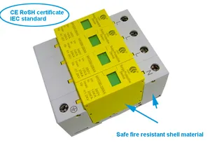 380V 20KA 40KA paratoner üç fazlı aşırı gerilim koruyucu cihaz tipi 1