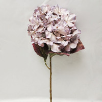 Bunga Hydrangea Buatan Sutra Tiruan Langsung dari Pabrik untuk Buket Tangan, OEM Kustom, Sentuhan Lembut, Bunga Hydrangea Sutra Tiruan