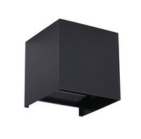 BENORY DC24V Smart 12W Projecteur mural LED carré moderne extérieur, télécommande, étanche IP65, angle réglable