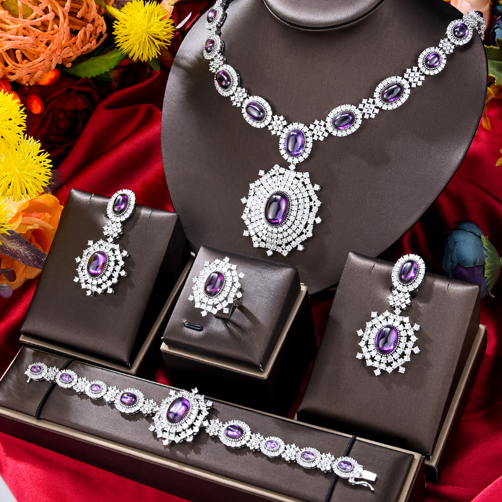 Stylish Purple Jewelry Sets for Women Elevate Your Fashion Game