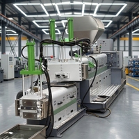 LVDAO Ligne de granulation automatique à vis unique pour LDPE, PA, PC, PP, PE, avec moteur, PLC, roulement, granulateur plastique, machine de recyclage 37kW