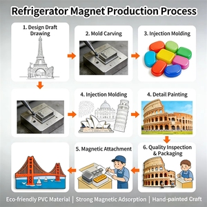 Imán de Refrigerador Promocional de Recuerdo Turístico de Ciudad, Personalizado al por Mayor, de Poliresina Impermeable con Impresión Digital - Product Image 2
