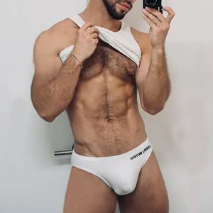 Caleçon soyeux de qualité luxueuse personnalisé en usine PATON Caleçon boxer confortable en coton sans couture pour hommes en bambou - Product Image 3