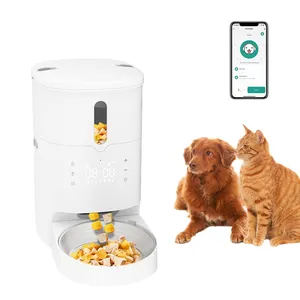 LovePaw Dog Cat Fountain Automatic Food Feeder Dispenser Container For Cats Dogs Eating Pet Products