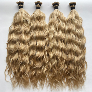 Extensions de cheveux humains vierges européens 20g 22 pouces bouclés pour tissage à trame unique et pointes doublement tirées - Product Image 2