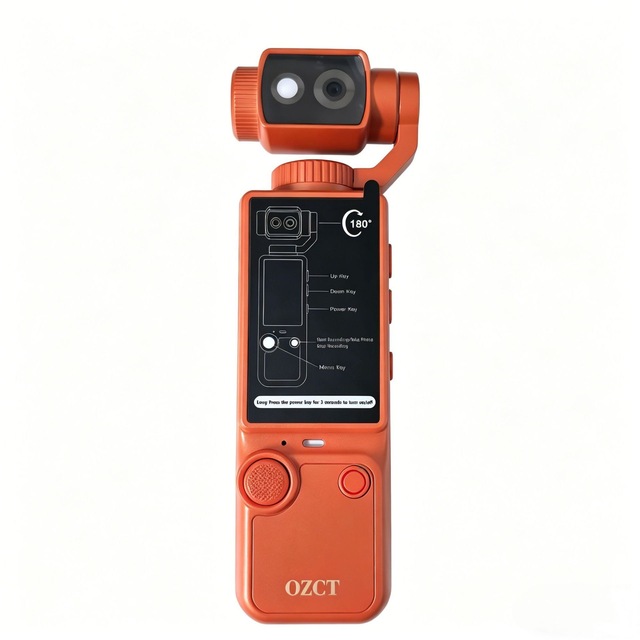 2026 New Q8 Sports Action Camera Multifunctional Camera Face-tracking Vlogging 1.9 Inch 180 Rotation Handheld Pocket Cameras