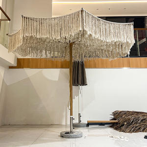 Proveedor de Sombrillas Grandes de Lujo para Exteriores, Hechas a Mano con Cuerda y Aluminio, Sombrillas Comerciales al por Mayor, Sombrillas de <span class=keywords><strong>Patio</strong></span> Personalizables con Bases - Product Image 5