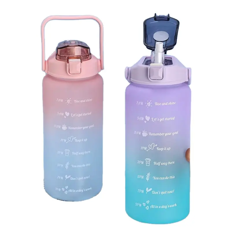 2L colorful water bottle with handle Amazon hot sale bottle