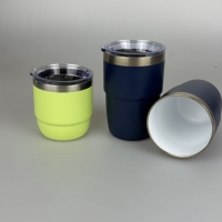 Taza de Café Personalizada de Acero Inoxidable de 4oz 6oz 8oz con Revestimiento Cerámico, Asa y Termo para Bebidas Frías, Regalo Empresarial, Tazas para Sublimación