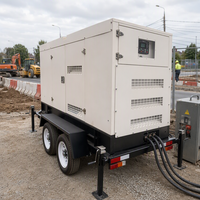 Générateur diesel JSST, alternateur sans balais à fil de cuivre 100 %, 20 kVA, 50 Hz, groupe électrogène diesel sur remorque pour chantier de construction