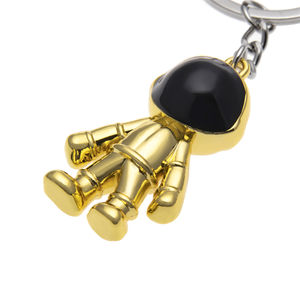 أزياء جديدة 3D رائد فضاء روبوت المفاتيح سبائك الزنك معدن حلقة مفاتيح هدية للرجال والأصدقاء - Product Image 6