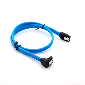 Cable de datos Shengwei Sata 3.0 con malla trenzada y conector de ángulo recto de 180 grados para unidad de estado sólido - Product Image 1