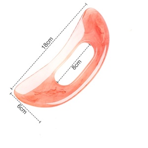 1 pièce Planche de massage Guasha en pierre naturelle/résine synthétique, outil de massage et de thérapie - Product Image 6