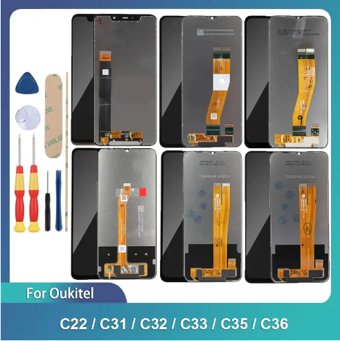 Factory Price  Lcd Screen for Oukitel C22 C23 C26 C27 C28 C31 C32 C32  C33 C35  Lcd Repair Touch Screens
