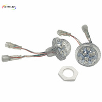ISTAR Roue à lanternes LED RGB 24V Extérieur Étanche Amusement 35mm 9pcs SMD Pixel UCS2903 Bulbble Diamond-shell LED Light