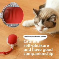 Jouets OEM ODM pour animaux de compagnie : Balles intelligentes électriques pour chats, jouet interactif Speedy Tail pour chats, balles interactives et de mouvement pour animaux de compagnie