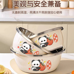 ชุดอ่างสแตนเลส 3 ชิ้น ซ้อนกันได้ เกรดอาหาร สำหรับล้างผัก ขวดนมเด็ก ทำอาหาร ตีไข่ - Product Image 5