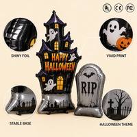 Ballons gonflables en aluminium géants pour Halloween : Tombes, maisons hantées, animaux de dessin animé, extraterrestres – Plus de 60 pouces, pour fêtes et événements.