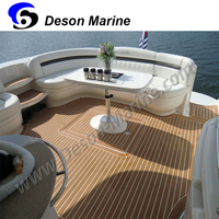 Plancher de pont de bateau en PVC personnalisé, revêtement de pont de yacht, revêtement de pont extérieur en teck synthétique