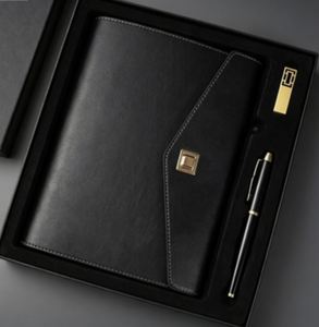 Wholesale Promotional Luxury Business Gift <b>Note</b> <b>Book</b> Pen and USB Sets Personalized Custom Journal Notebook Corporate Gift Set - Product Image 1