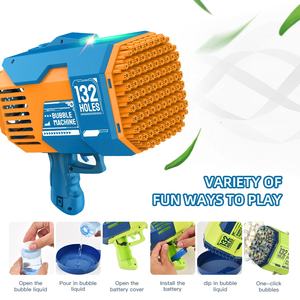 <span class=keywords><strong>Pistola</strong></span> <span class=keywords><strong>de</strong></span> <span class=keywords><strong>Burbujas</strong></span> Bazooka Eléctrica Automática Unisex al por Mayor con 132 Agujeros para Fiestas y Juguete <span class=keywords><strong>de</strong></span> Verano al Aire Libre para Niños - Product Image 5
