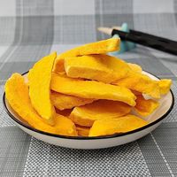 Premium Gefreeze-droogde Mango Chips Zonder Suiker, Zwavelvrij, FD Fruitchips voor Fruitthee, Snack, Bakken, Cocktaildecoratie, Bulk Groothandel